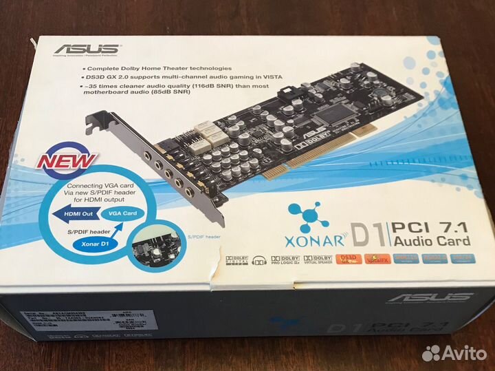 Звуковая карта Asus xonar D1