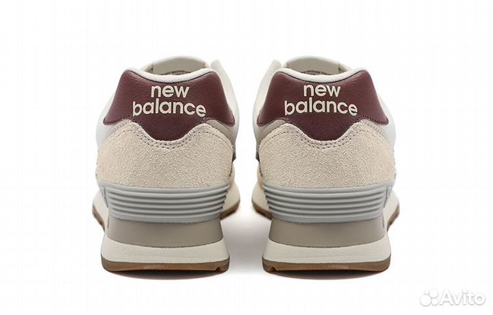 New Balance 574 Moonbeam Burgundy Women's (36)