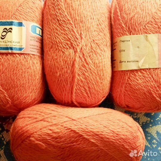 Пряжа для вязания, шерсть 100