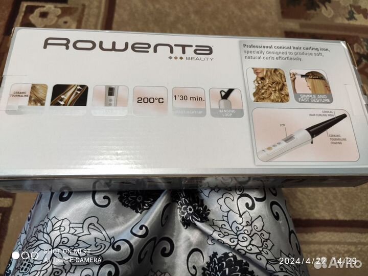 Конусная плойка Rowenta