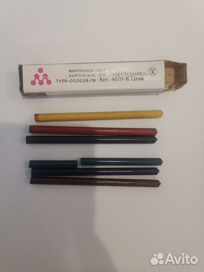 Художественные кисти, Мелки СССР, Набор чертежный