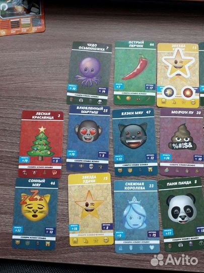 Карточки эмоджио из окея