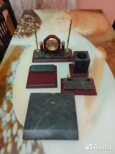 Настольный прибор мраморный
