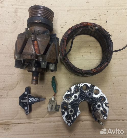 Для генератора,обмотка статора,ротор,регулятор