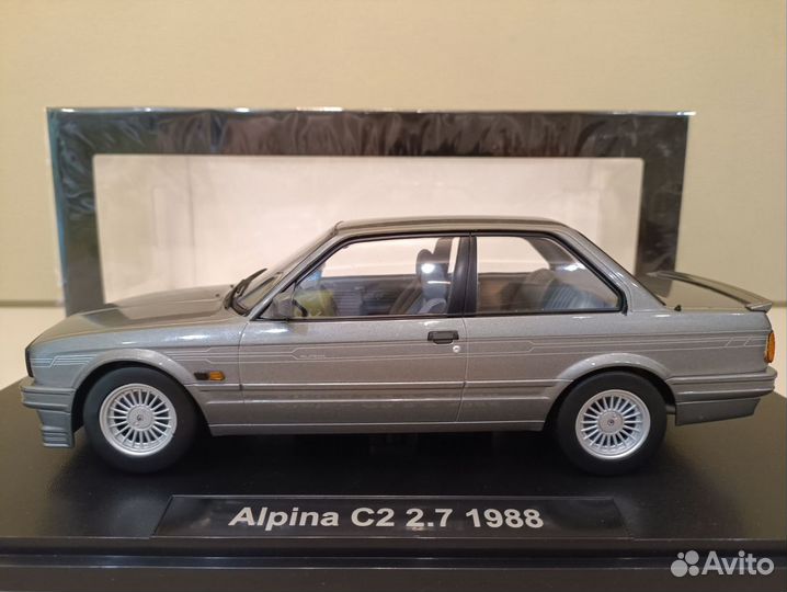 BMW Alpina C2 (E30) 1988 г. Серый 1:18