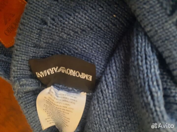 Шапка с шарфом для мальчика Emporio Armani