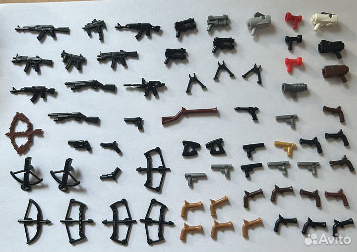 Лего аксессуары, кинжалы, мечи, кисти и др