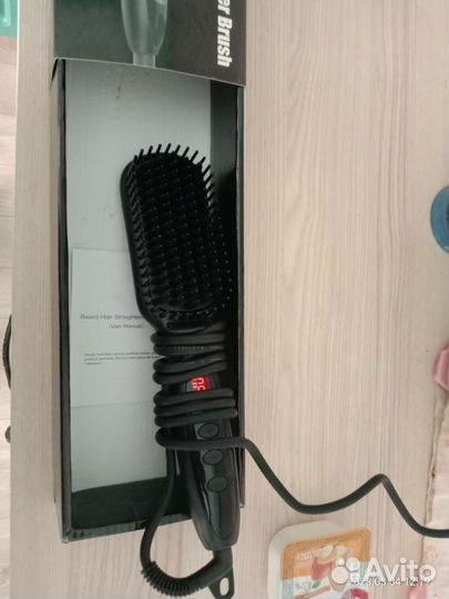 Расческа выпрямитель для волос с led-дисплеем