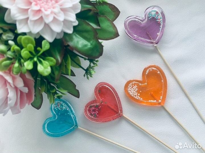 Леденцы погремушки из изомальта