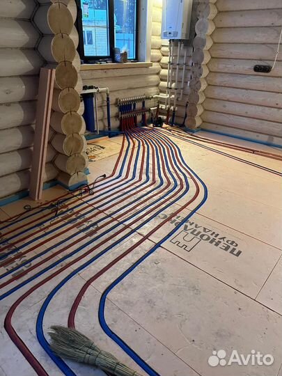 Монтаж водяного теплого пола