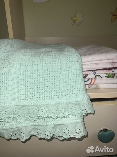 Муслиновые пеленки и плед