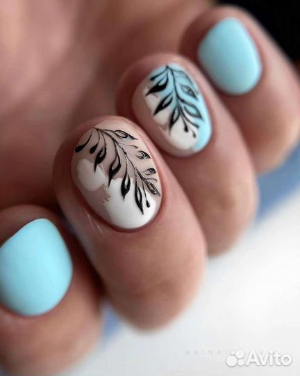 Маникюр.Наращивание. Гель лак