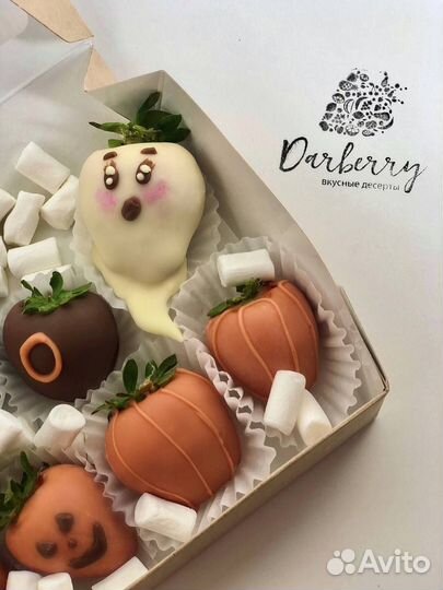 Клубника в шоколаде на хеллоуин