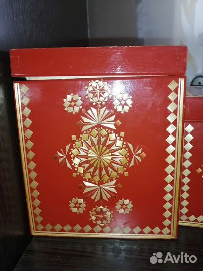 Шкатулка дерево СССР набор