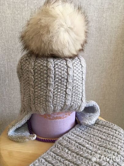 Шапка и снуд зимний на мальчика