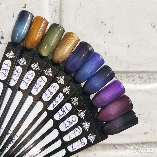 Гель-лак кошачий глаз Canni