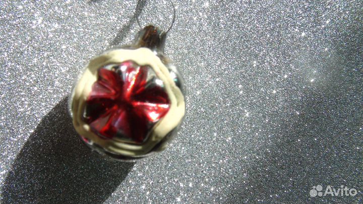 Старинные стеклянные ёлочные игрушки. Цена за все