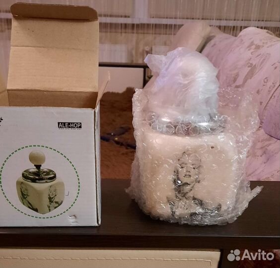 Пепельница фарфор новая в упаковке