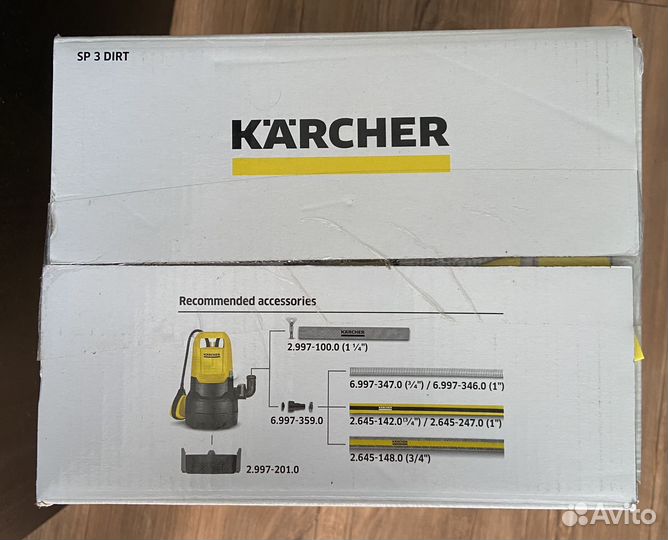 Дренажный насос для грязной воды новый karcher