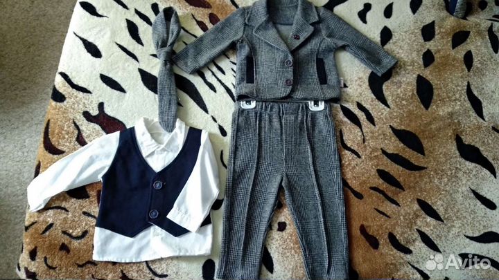 Костюм четвёрка с галстуком праздничный мальчику