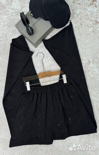 Брюки со стразами Balenciaga