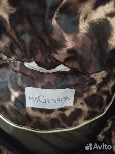 Леопардовый пуховик