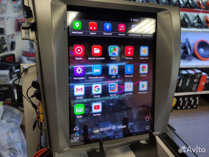 Toyota Corolla tesla android магнитола новая