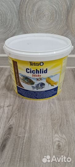 Корм Tetra Cichlid Sticks, палочки, 10 л