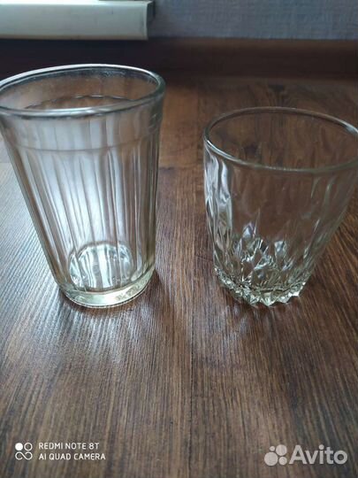 Стаканы советские и современные