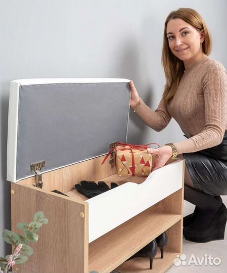 Обувница в прихожую банкетка тумба новая