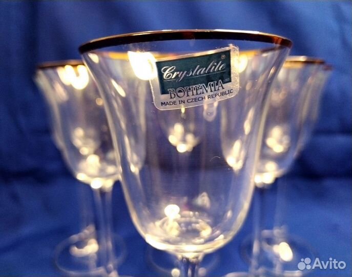 Новые бокалы ликерные рюмки Bohemia Богемия посуда
