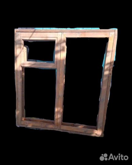 Деревянные оконные рамы с коробками