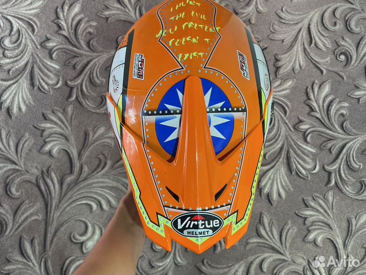 Шлем для мотокросса с очками