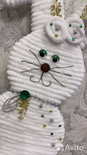 Новогодняя поделка в сад/школу.Заяц.Шар