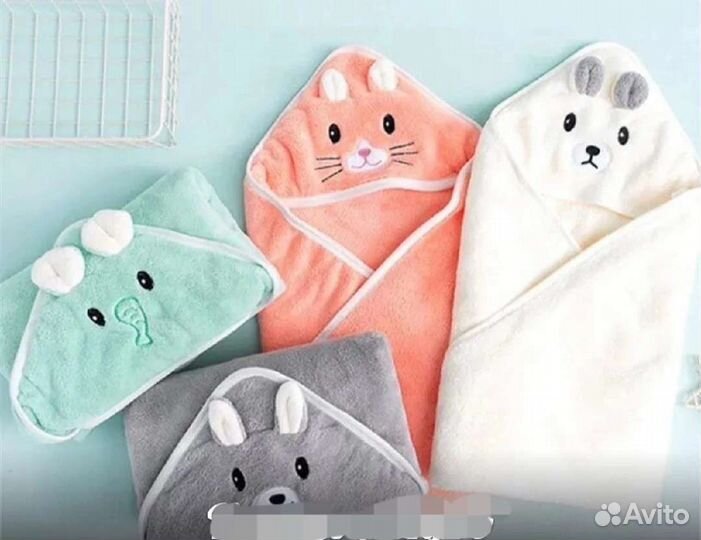 Детский уголок после душа, бани, микрофибра