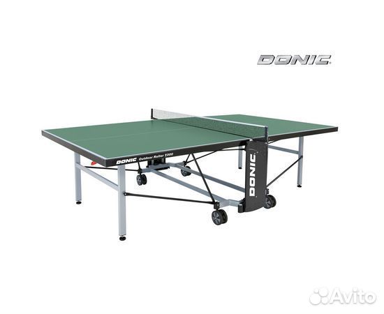 Теннисный стол donic outdoor roller 1000 green