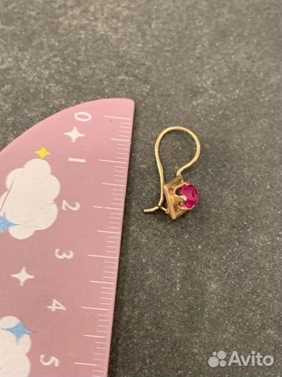 Серьги золотые 583 пробы СССР