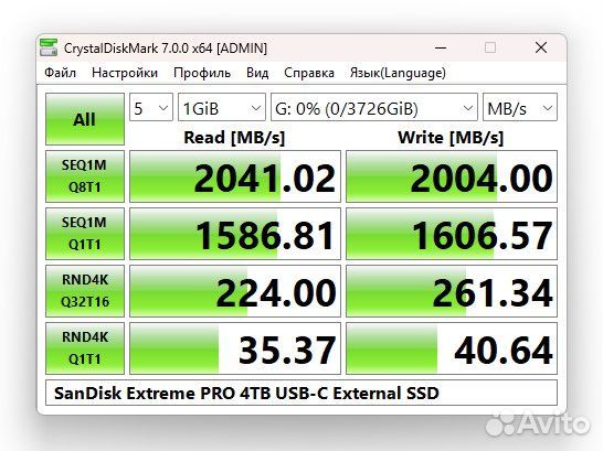 Внешний SSD SanDisk Extreme Pro 4 Tb