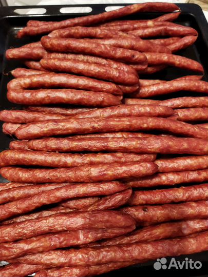 Колбаса домашняя копченая