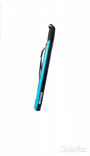 Чехол для беговых лыж черно-голубой Inovik