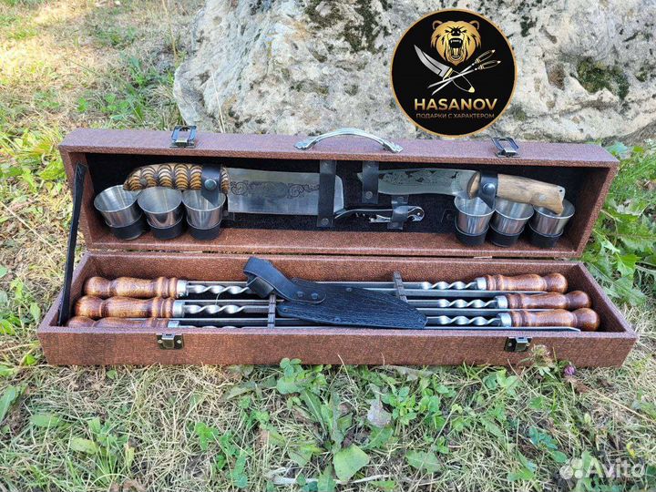 Подарочный шашлычный набор для пикника