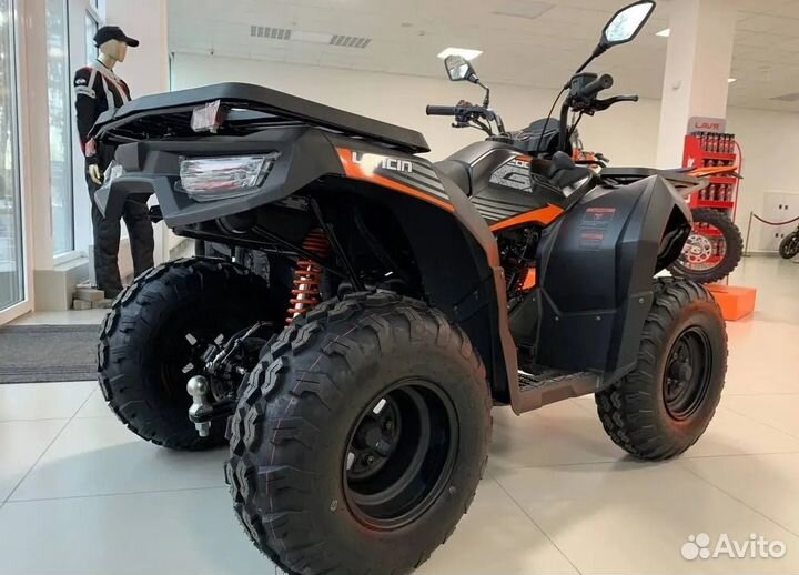 Квадроцикл Loncin Overland 200 черно-оранжевый