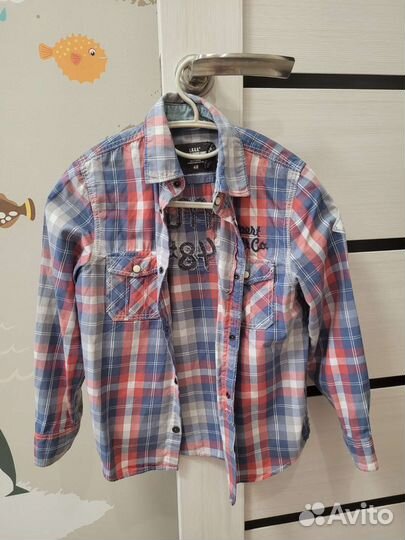 Рубашки на мальчика 122 128