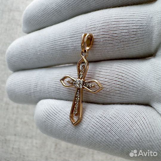 Крест с бриллиантами, №Z525052N1