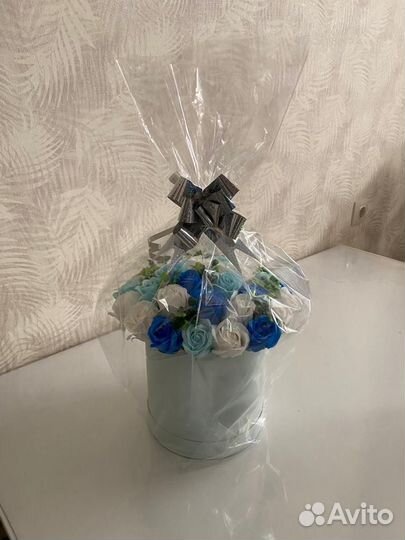 Букет из мыльных роз