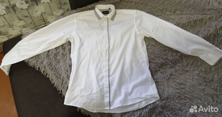 Рубашка мужская, белая, 48