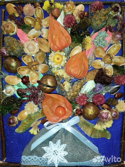 Осенняя поделка- панно 