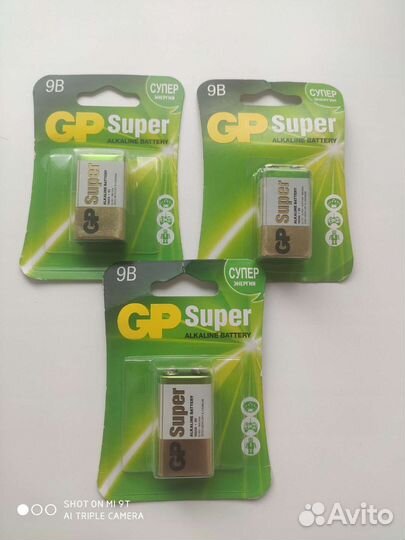 Батарейка 9v крона alkaline