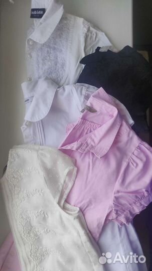 Школьные рубашки для девочек 140 146