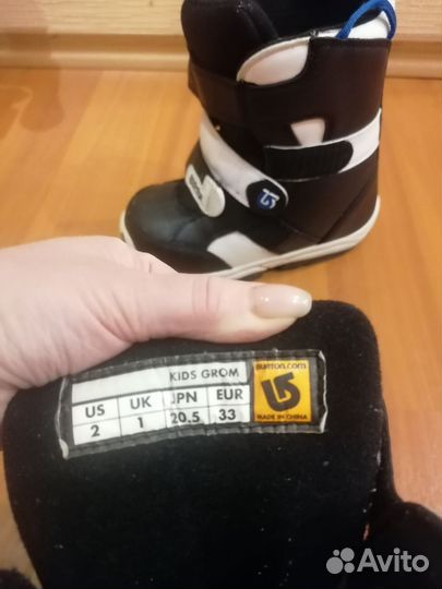 Ботинки для сноуборда burton детские